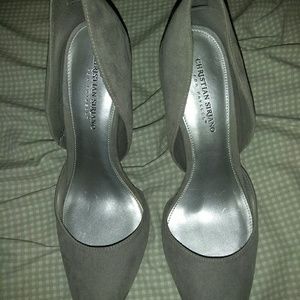 Grey Suede Heels